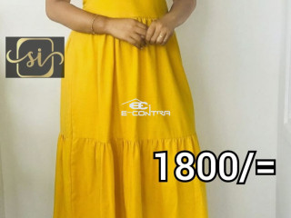 S & I ONLINE FASHION YELLOW FROCK COLLECTION