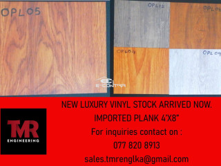 Luxury vinyl planks